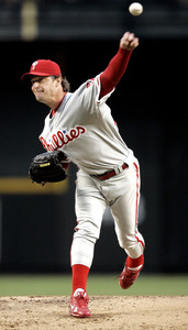 Jamie Moyer gave up six hits in 7 innings and got two hits of his own.