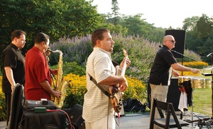 Entertainment at Morris Arboretum last summer included Cintron, a Latin-soul band.