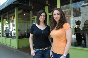 The Kammerer sisters , Courtney (left) and Kristen, at their Remedy Tea Bar. Business is growing, they say, but city regulations frustrate them.
