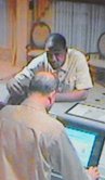 This surveillance image shows the man wanted in the crimes, which began in Philadelphia.