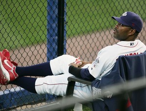 Lehigh Valley's Stephen Randolph waits for the call in bullpen.
