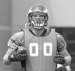 Mike Gasperson is switching positions, from wide receiver to tight end.
