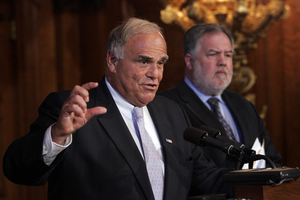 "I think we can have a fair, decent budget by June 30," said Gov. Rendell, at a news conference with Budget Secretary Michael J. Masch. But he added: "I haven't ruled out furloughing."