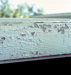 Cracking and flaking can happen when painting in weather too hot or too cold.