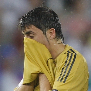Spain's David Villa could miss game vs. Germany.