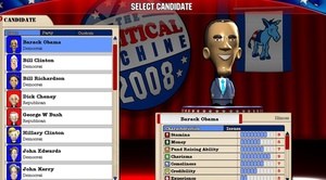 In the Political Machine, players can act as campaign managers for any of the available candidates and try to beat the opposition.