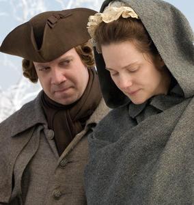 The smell of victory: Paul Giamatti, Laura Linney as John and Abigail Adams.