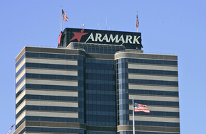 Aramark is one of the Center City firms with a sign. Unisys wants one on Two Liberty Place, where it plans to move, but its efforts are being blocked.