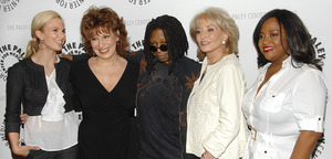VIEWers (from left): Elisabeth Hasselbeck, Joy Behar, Whoppi Goldberg, Barbara Walters and Sherri Shepherd.