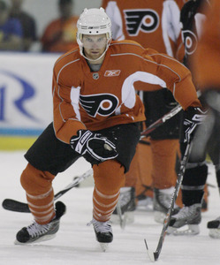 Claude Giroux, the Flyers' top prospect, said returning to juniors last season helped him. "I'll be able to prove more this year than last," the winger said.