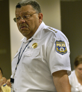 After speaking to a group about reduced video surveillance, Police Commissioner Charles H. Ramsey responded to two homicide calls and found himself in radio silence after the entire police communications system failed.