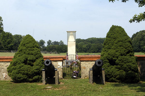 The Patriots Path would link the Paoli Massacre site (above) and Paoli Memorial in Malvern with Valley Forge park and the Battle of the Clouds Park in East Whiteland Township.