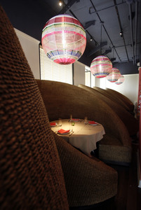 Jose Garces brings a taste of Mexico to Philadelphia in his bi-level Distrito, where seating includes a fixed-up VW Beetle, top removed, for up to four diners.