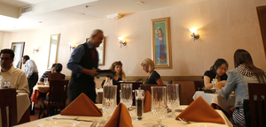 King of Tandoor's decor is a bit more upscale than many of Philadelphia's Indian restaurants.