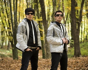 The Pinker Tones, the Latin electronica duo of Professor Manso (left) and Mister Furia, are on this year's Vans Warped Tour, in Camden today.