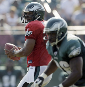 "This may be the first time when I don't have to answer questions about myself," quarterback Donovan McNabb said.