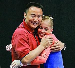 Liang Chow back in China as coach of U.S. favorite Shawn Johnson.