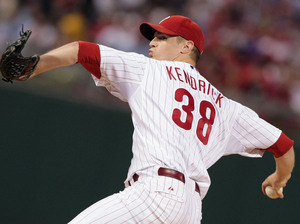 Kyle Kendrick warmed up for the 14th inning of Tuesday's win over the Mets, but there wasn't one. Last night, he threw 101 pitches, but got a no-decision. "I felt fine," he says.