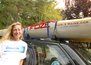Margo Pellegrino has paddled nearly 2,500 miles to raise awareness about the state of the oceans. She will be honored at Monmouth University.