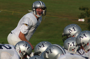 Switch to receiver was good choice for Malvern's Joe Price (back).