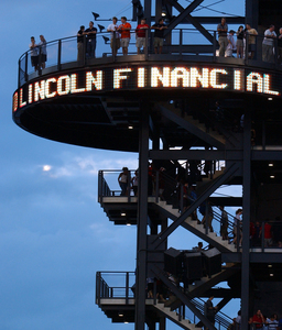 Lincoln Financial Field carries the marketing moniker of Lincoln National Corp. The Radnor company led the decline of insurers in the S&P, losing more than a third of its stock value.