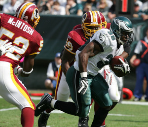 Brian Westbrook, who fractured two ribs last weekend, did not make the trip to San Francisco.