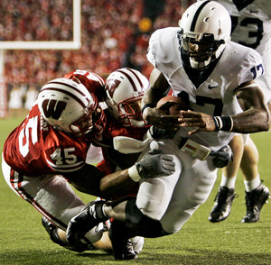 Penn State quarterback Daryll Clark rushed for two TDs against Wisconsin en route to offensive-player-of-the-week honors.
