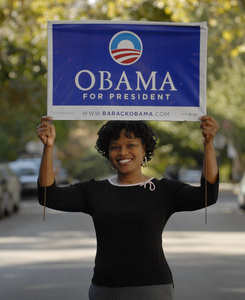 Emma Tramble, founder of My Family Votes!, is soliciting West Philadelphia women to get households to the polls.