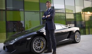 Lamborghini's growth in China has moved the Italian automaker to set up a branch next yearin Beijing, where company CEO Stephen Winkelmann stands with a 140 Gallardo Coupe.
