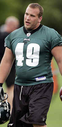 Dan Klecko is more comfortable on defensive line.