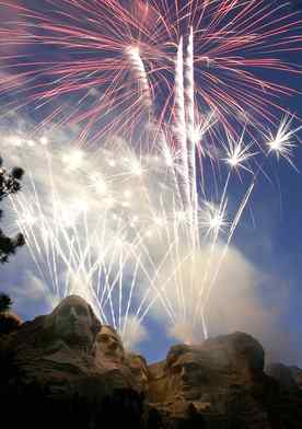 Up to 30,000 are expected July 3 atMountRushmore, S.D.