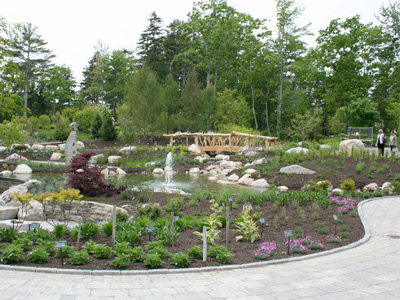 The Lerner Garden of the Five Senses, dedicated last month, is the newest addition to the Coastal Maine Botanical Garden. (Barbara Freeman)