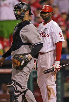 Ryan Howard´s success in NLDS and NLCS hasn´t carried over to the World Series, as he is hitting just .158 with 12 strikeouts.