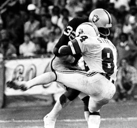 Jack Tatum, a ferocious defensive back known as "The