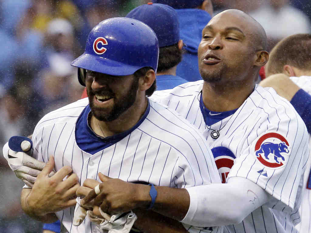 Chicago Cubs Mike Quade in a game against the Florida Marlins at