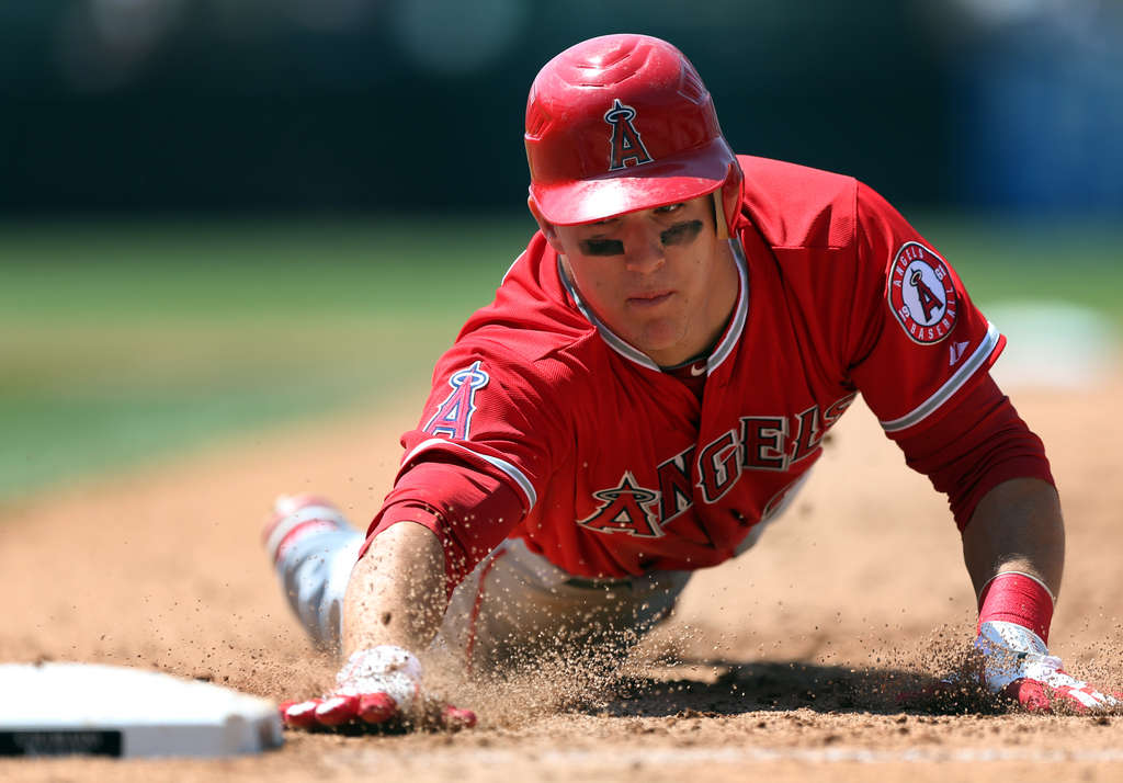 Mike Trout, 20, is diving into the future with talent and confidence