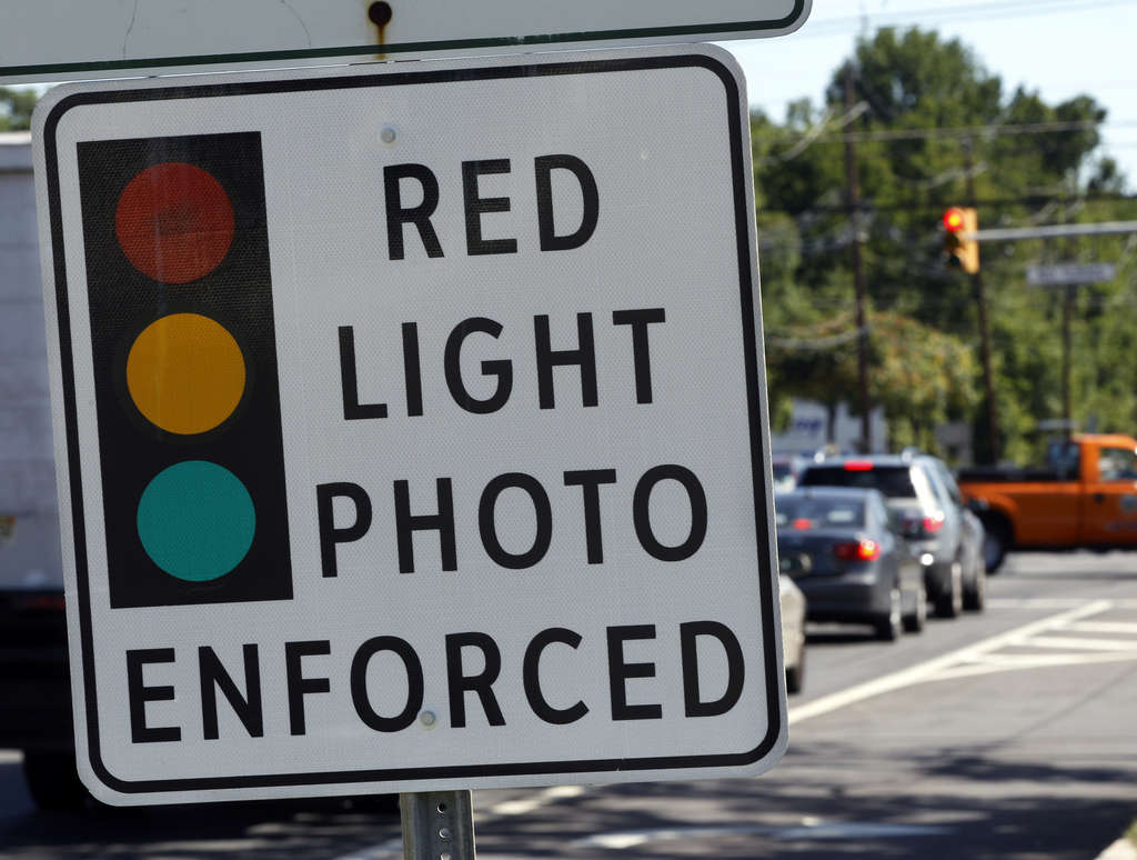 what does a red light on a camera mean