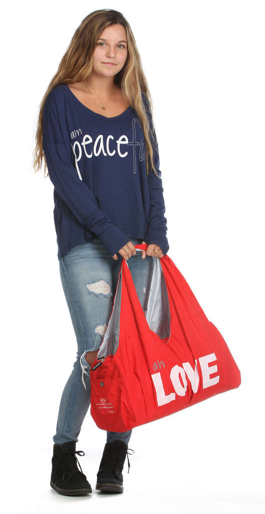 Peace love world 2025 weekender bag