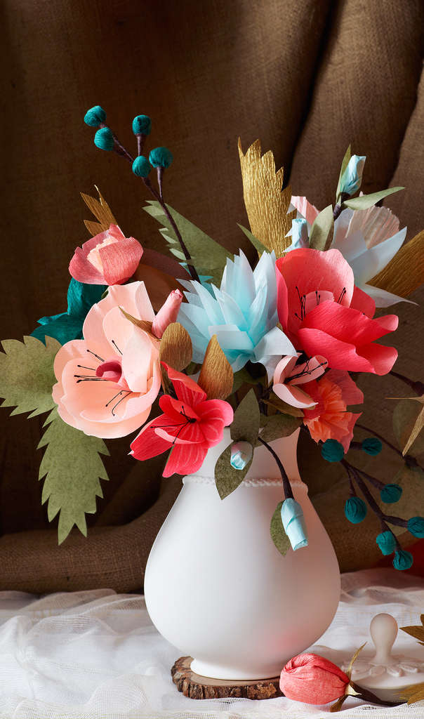 Summer Paper Flower Bouquet