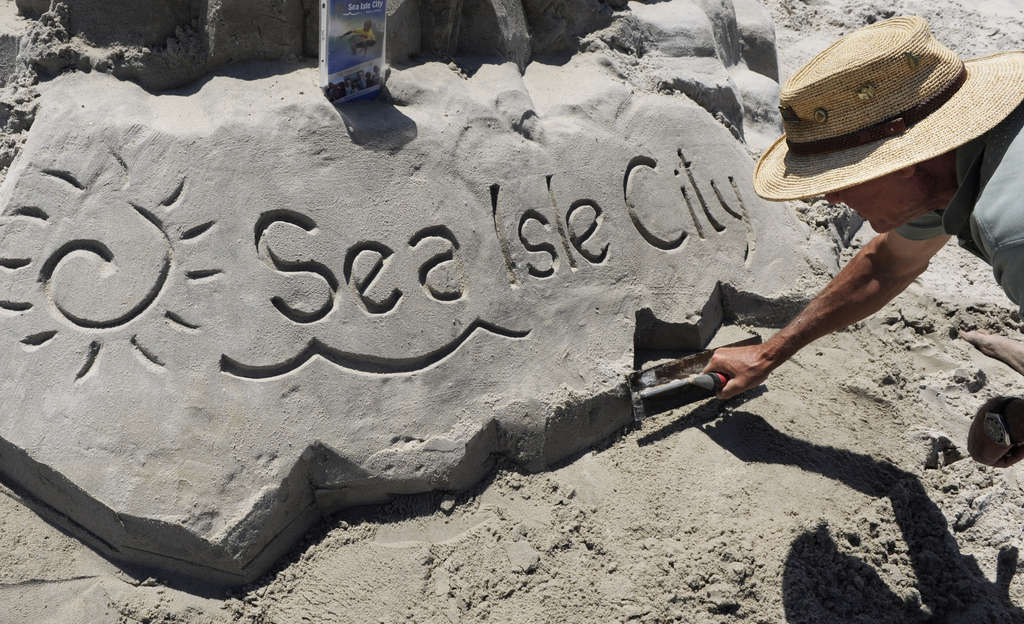 Sand Sculptures Decorate Beaches in Sea Isle