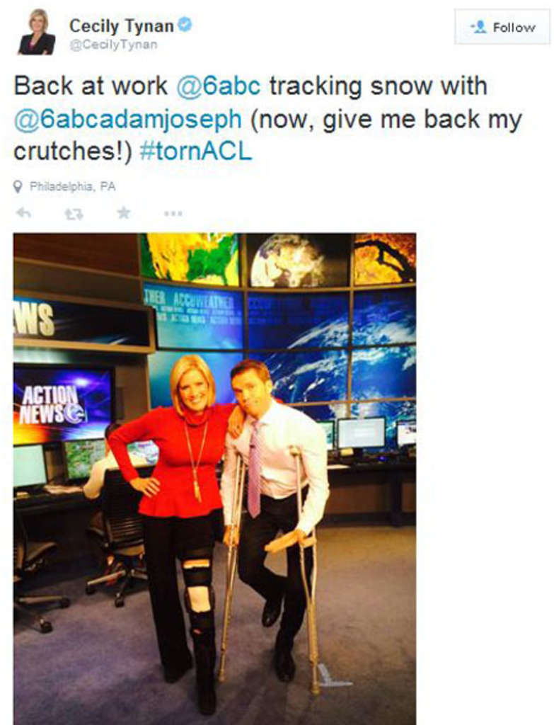 Cecily Tynan's torn ACL didn't stop her