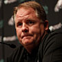 Philadelphia Eagles Chip Kelly answers questions during the<br />news conference at the NovaCare Complex in Philadelphia, Pa., on<br />January 17, 2013.  (David Maialetti/Staff Photographer)