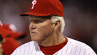 Charlie Manuel, right, greets his players before the Phillies 2009 Opening Night game against the Atlanta Braves at Citizens Bank Park in Philadelphia on April 5, 2009.(David Maialetti / Staff Photographer)Philadelphia Daily News and Philadelphia Inquirer