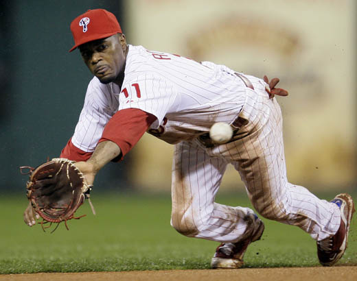 Jimmy Rollins 2009 Philadelphia Phillies World Series Home &