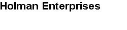 Holman Enterprises