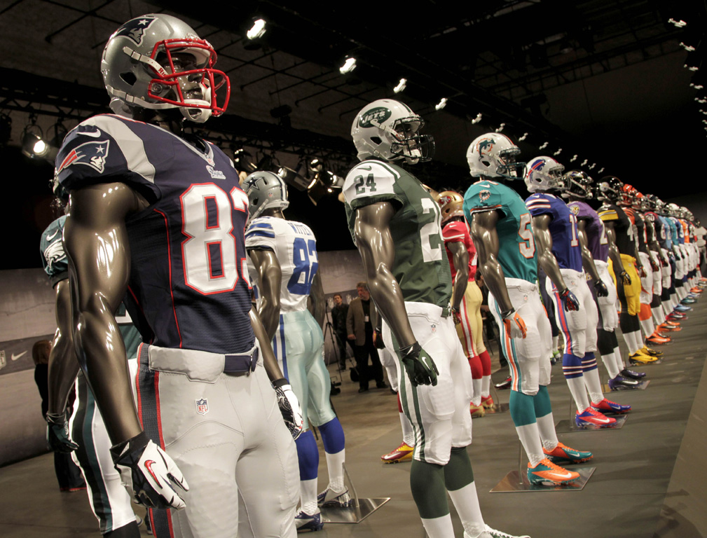 A First Look at Nike's Redesigned NFL Uniforms