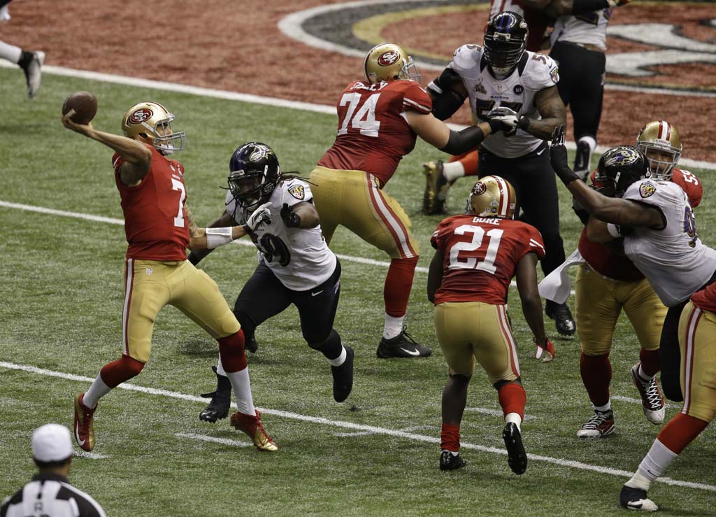 Joe Flacco survives blackout, San Francisco 49ers surge to lift Baltimore  Ravens to Super Bowl title