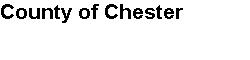 County of Chester1