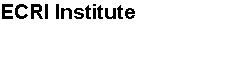 ECRI Institute