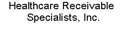 Healthcare Receivable Specialists